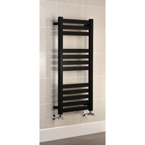 Algarve (Vas) Black  Heated Towel Rail 600 x 960mm