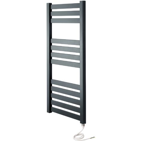 Algarve (Vas) Electric Anthracite Heated Towel Rail 500 x 1165mm