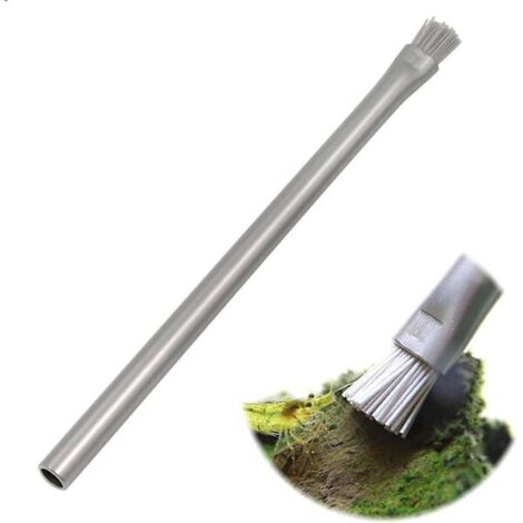 Algenreinigungsbürste/Substratreiniger – Edelstahl-Aquarienwerkzeug, geeignet für Aquarien, Multifunktionswerkzeug, Zubehör für Glasaquarien, 15 cm, Silber