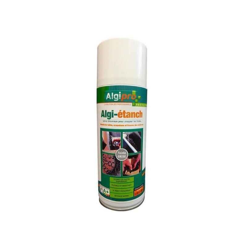 Algi etanch noir 400 ml noir - Spray d'étanchéité bitumeux pour stopper les fuites - 007002