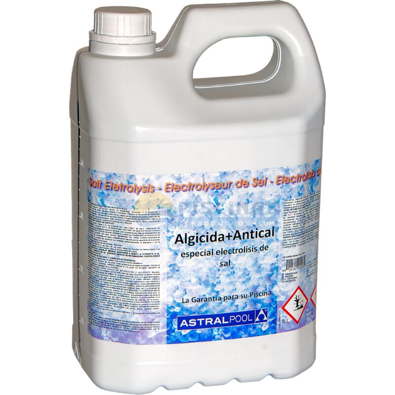 

Algicida + anticalcáreo especial para electrólisis de sal, 5 lts. - Astralpool