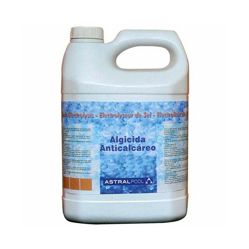 Algicide et Anticalcaire spécial pour la piscine avec électrolyse au sel, 5 l