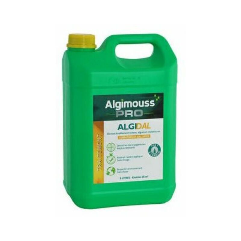 Algidal - 5 litres - Traitement curatif et préventif dallages, sols exterieurs Algimouss 003003
