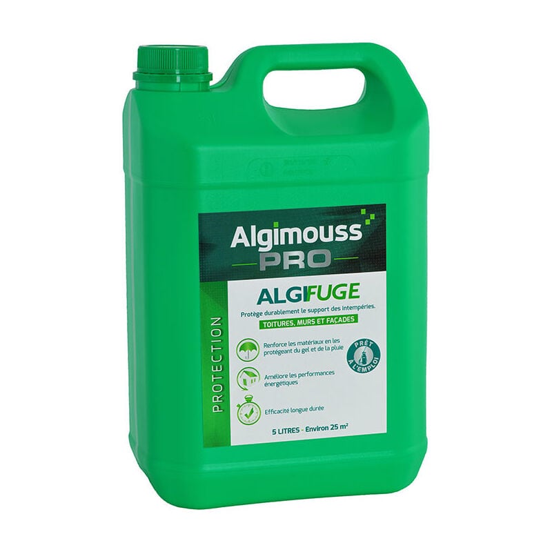 Algifuge - 5 litres - Imperméabilisant toitures, murs, façades Algimouss 047002