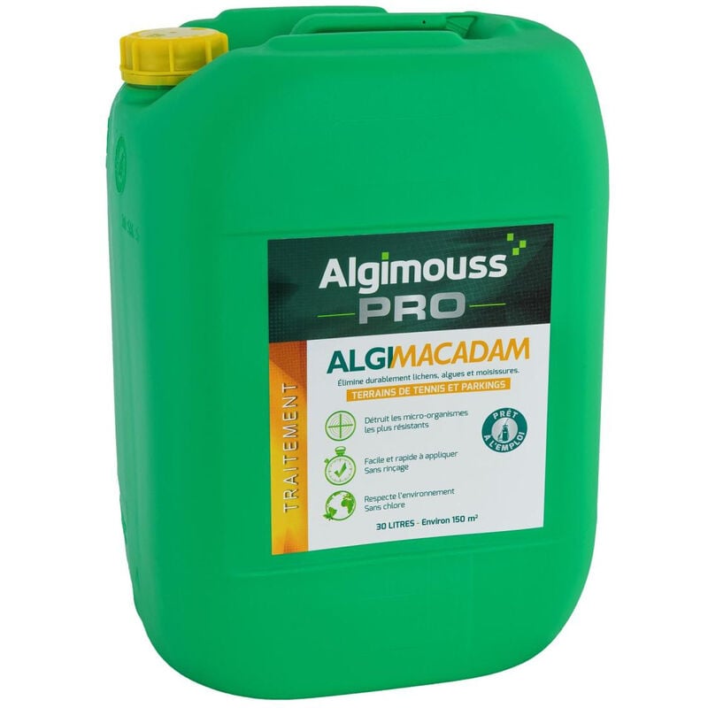 Algimacadam - 30 litres - Traitement tennis, parkings, macadam Algimouss 016001