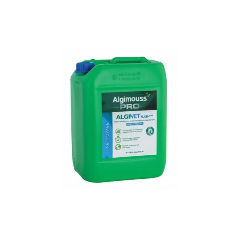 Algimouss - alginet flash pae - 10 litres - Nettoyant façades prêt à l'emploi 019002