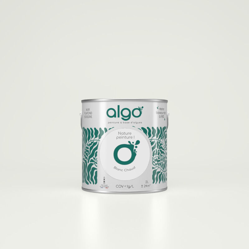 Peinture écologique Algo - Blanc Chaud - 5L / Velours