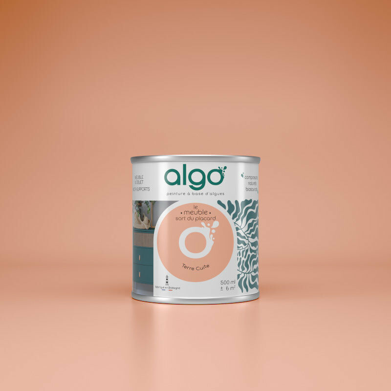 Peinture écologique Algo - Mat - Terre Cuite - 2L