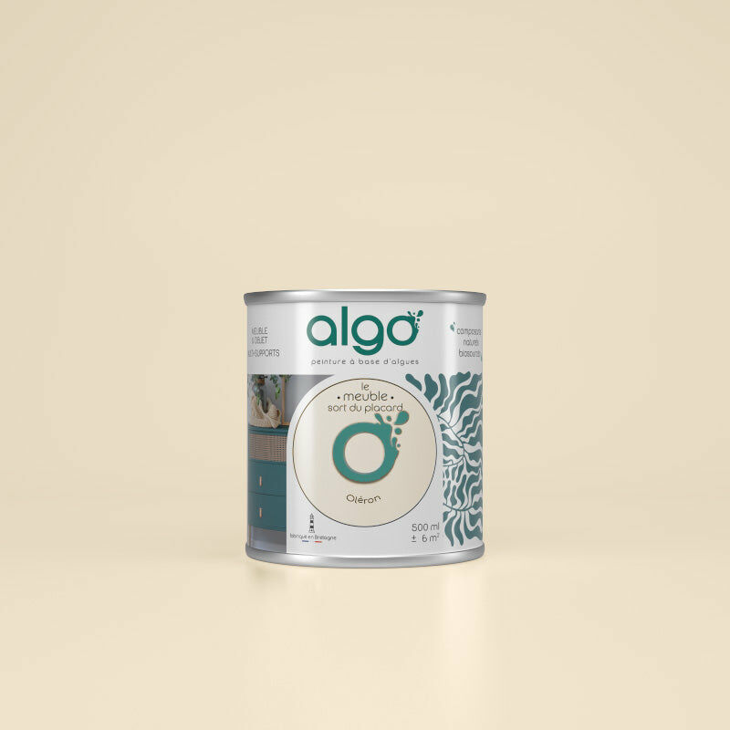 Peinture écologique Algo - Mat - Beige Oléron - 0.5L