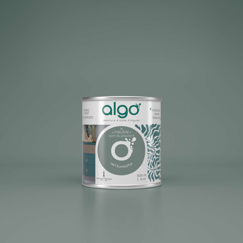 Peinture écologique Algo - Mat - Vert Eucalyptus - 2L