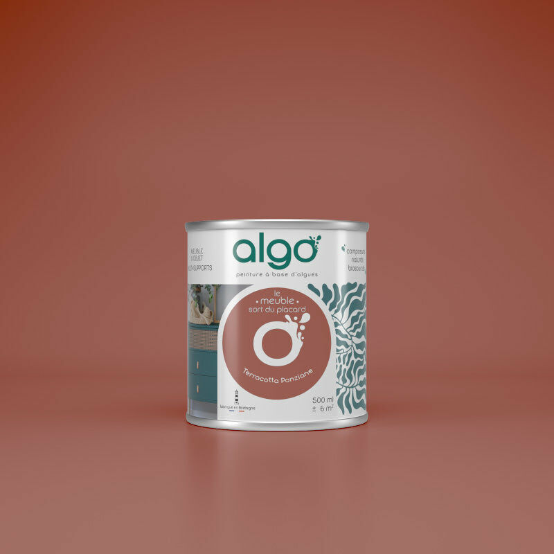 Peinture écologique Algo - Mat - Terracotta Ponziane - 2L