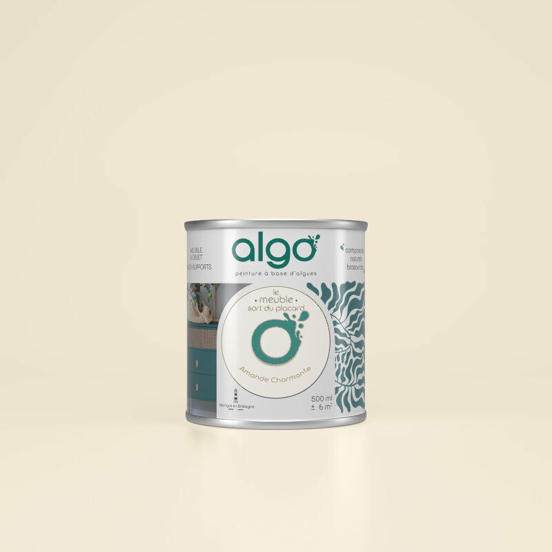 Peinture écologique Algo - Mat - Beige Amande Charmante - 0.5L