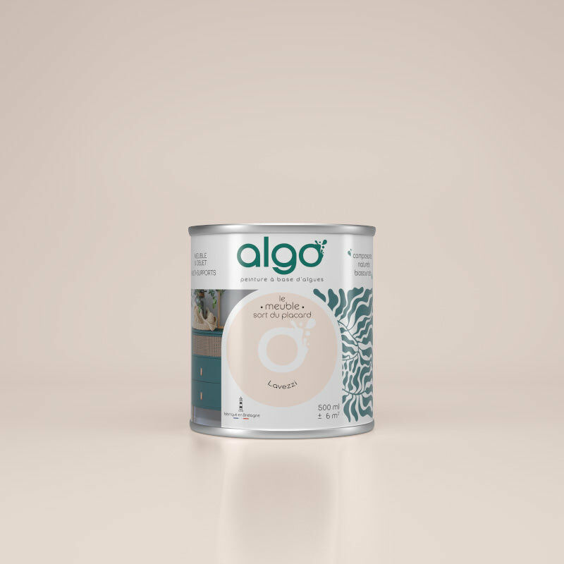 Peinture écologique Algo - Mat - Beige Lavezzi - 0.5L