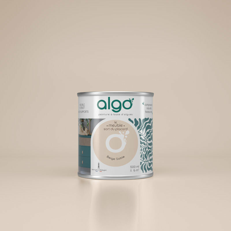 Peinture écologique Algo - Mat - Beige Sable - 2L