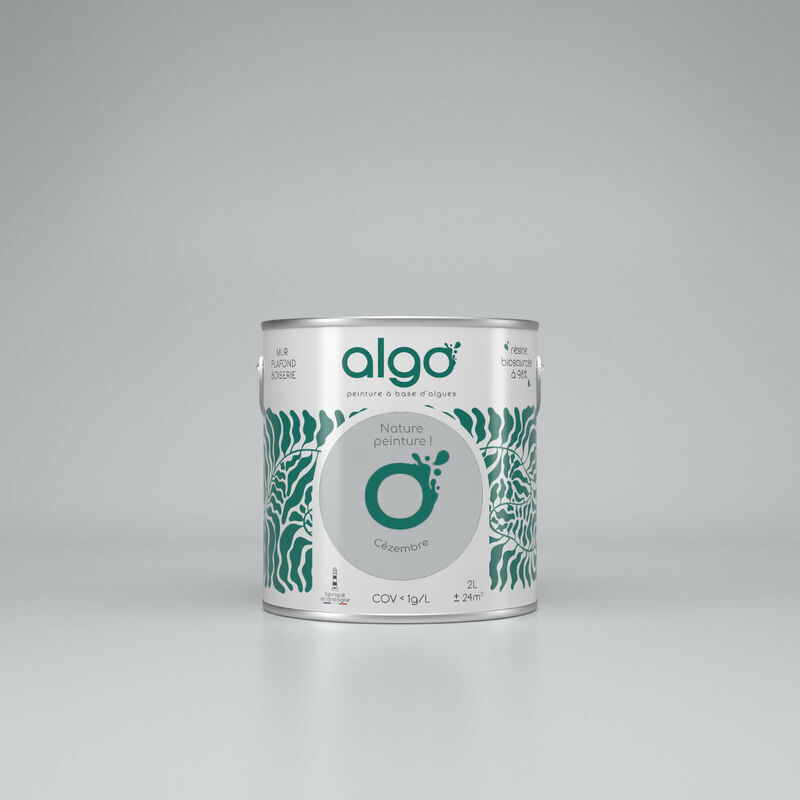 Peinture écologique Algo - Satin - Gris Cézembre - 0.5L
