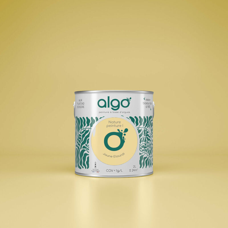 Peinture écologique Algo - Mat - Jaune Étourdi - 0.5L