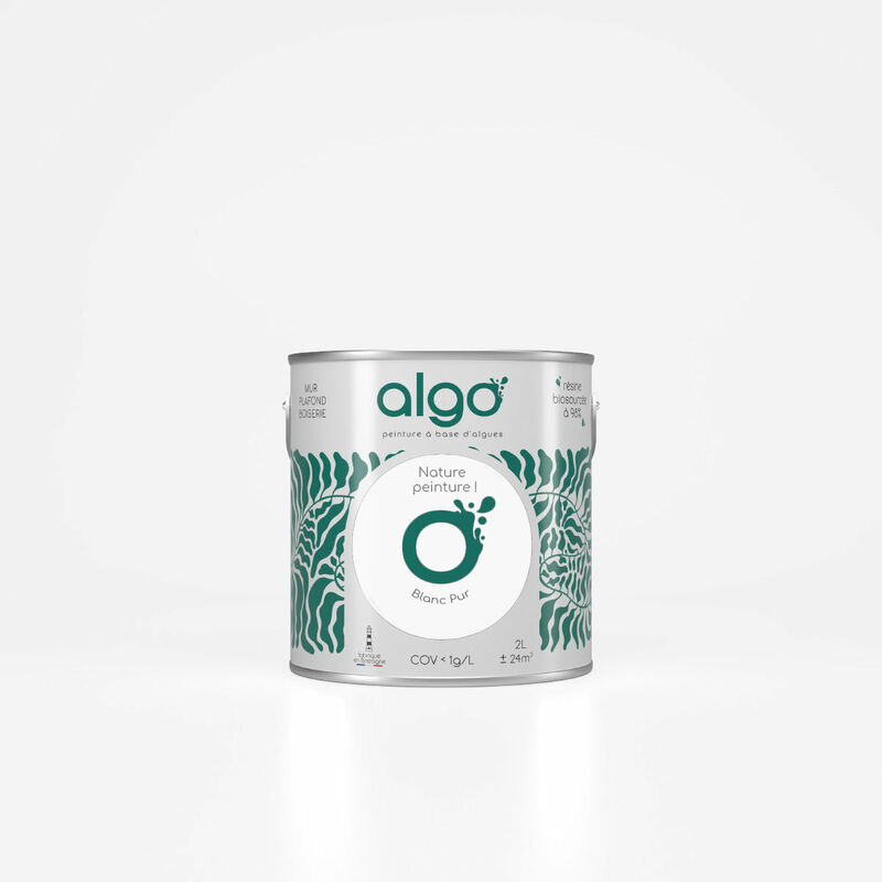 Peinture écologique Algo - Mat - Blanc Pur - 5L