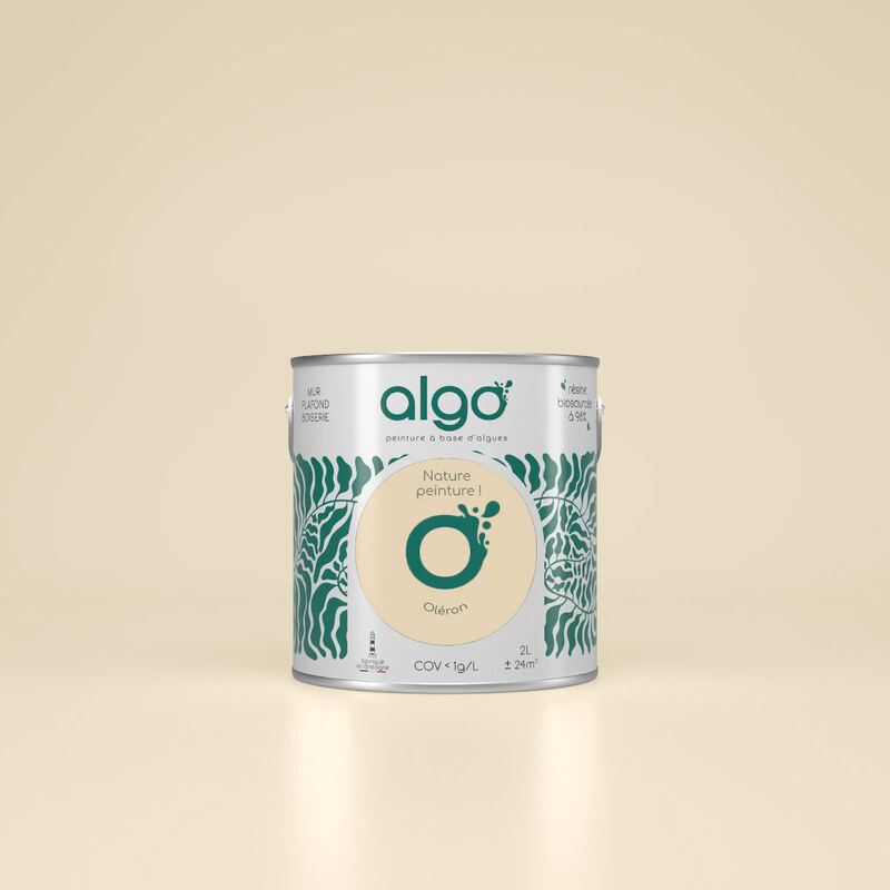 Peinture écologique Algo - Satin - Beige Oléron - 2L