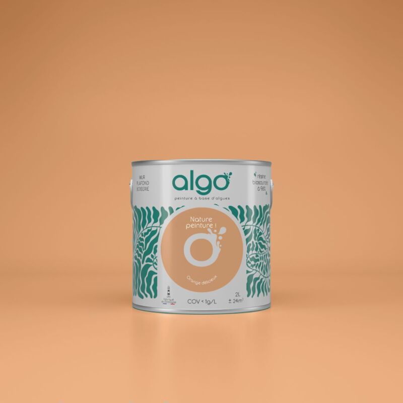 Peinture écologique Algo - Satin - Orange Délicieux - 5L