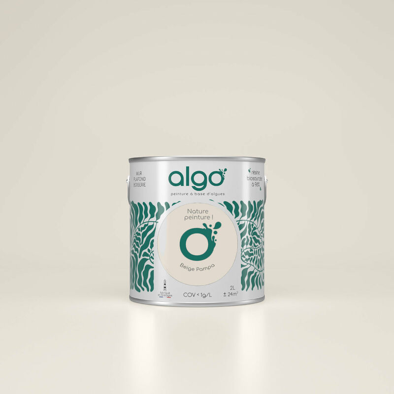 Peinture écologique Algo - Satin - Beige Pampa - 0.5L