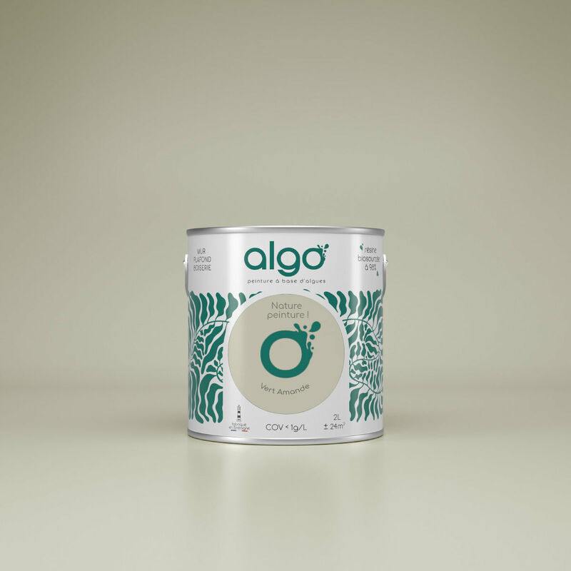 Peinture écologique Algo - Satin - Vert Amande - 2L