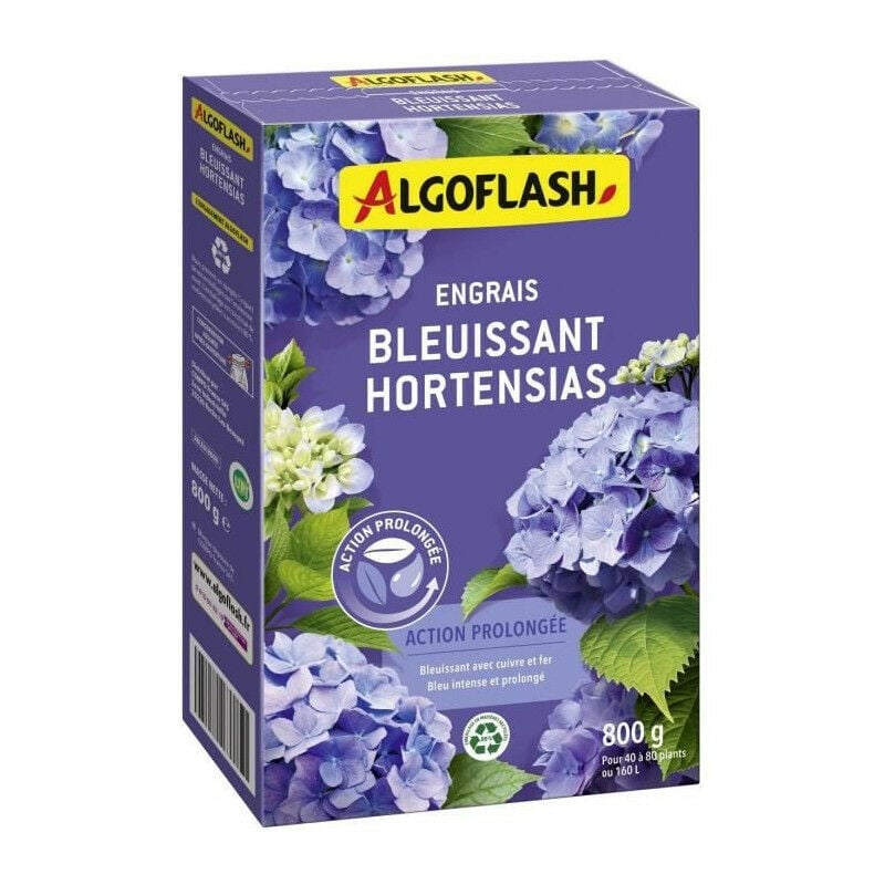 Engrais Bleuissant Hortensias - algoflash Naturasol Naturasol Action prolongée 800g