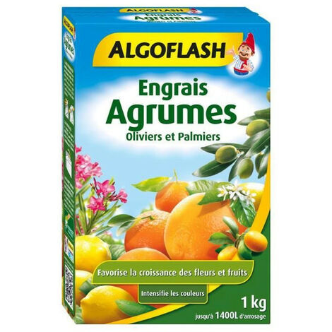 ALGOFLASH Engrais Agrumes, Olivers et Palmiers - 1kg