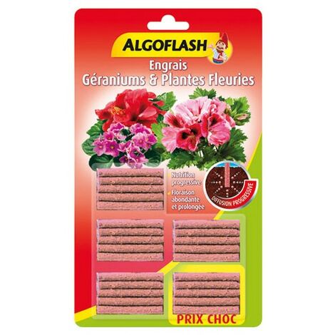 ALGOFLASH - Engrais plantes fleuries bâtonnets x25 /nc