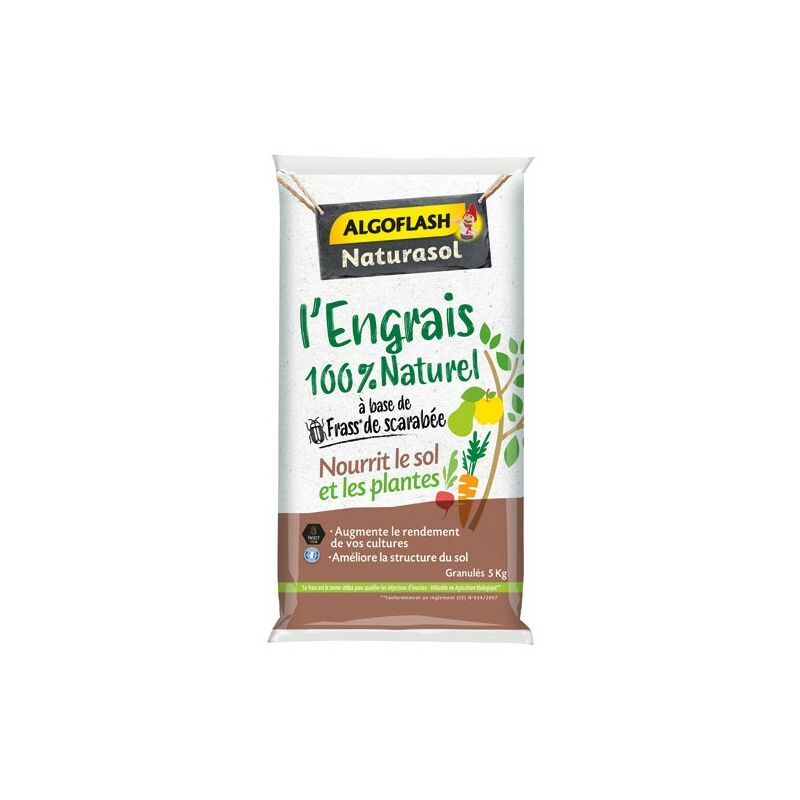 Algoflash Naturasol Engrais universel 100% naturel uab 5kg /nc