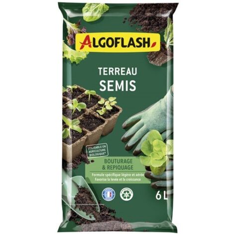 ALGOFLASH. - Terreau semis bouturage repiquage 6l