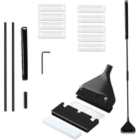 Algues Grattoir, Nettoyeur de Grattoir Algues, Aquarium Scraper, Racloir pour Aquarium Nettoyeurs d'Algues, Rasoir de Nettoyage Aquarium, Algues Grattoir pour Aquarium (62 cm, 10 Lames de Rechange)