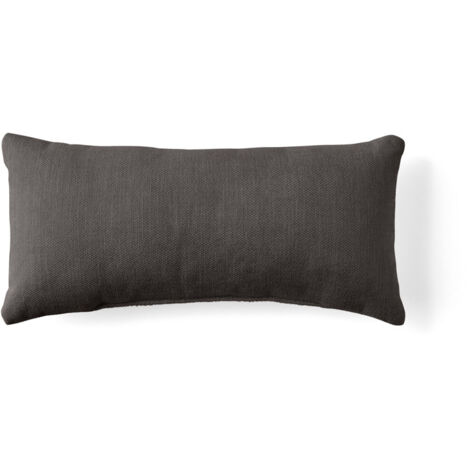 Alicante - coussin - en velours texturé - 28x58 cm - gris