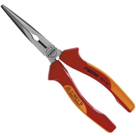 Alicate boca semi-redonda RATIO Serie Pro 200mm -