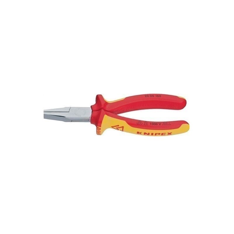 

Knipex - Alicate De Punta Plana Longitud Total 160 Mm Cromado Manguit