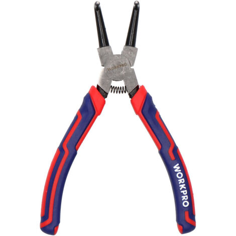 Alicate curvado arandelas retencion exterior 180mm workpro