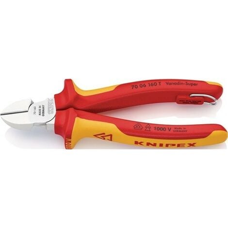 Tenazas de corte para electrónica y mecánica finas KNIPEX 77 02 115