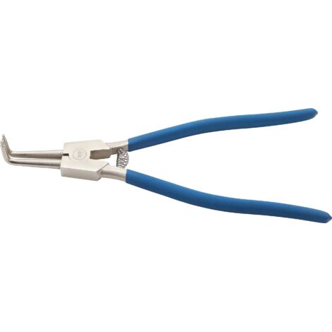 Alicate de puntas (circlip)  en ángulo  para anillos de retención exteriores  300 mm