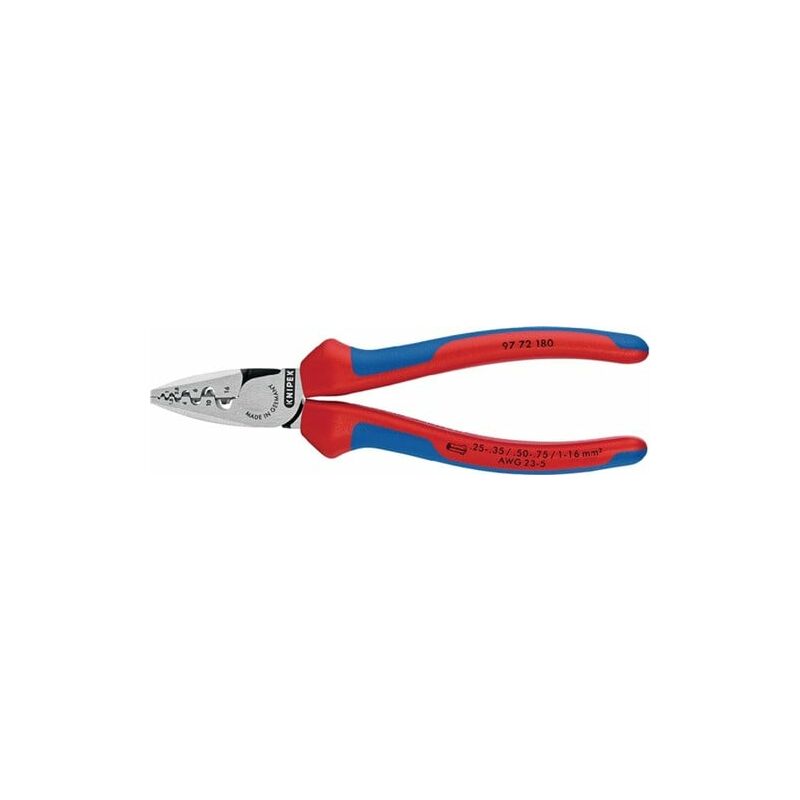 

Knipex - Alicate Para Entallar Punteras Longitud Total 180 Mm 0,25-16 - 50002465