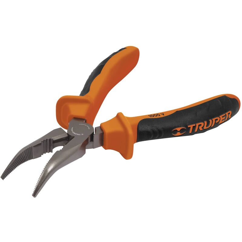 

Truper Expert - Alicate punta curva 150mm, mango comfort grip
