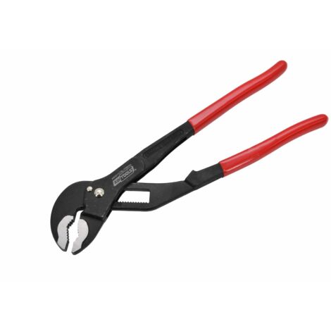 Alicates Ajustables Awtools 300mm con Mecanismo de Grúa Black Line, herramienta profesional de alta precisión y resistencia para trabajos exigentes.