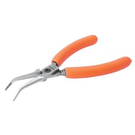 Alicates Bahco compact needle nose pliers punta doblada 45° 141 mm