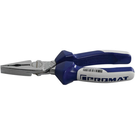 Alicates combinados de potencia L.200mm tapa multicomponente cromado PROMAT