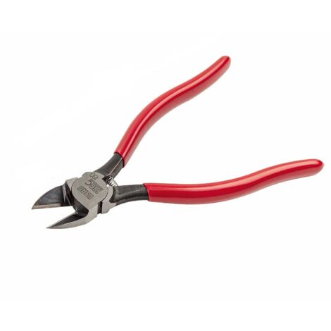 Alicates cortadores de material plástico USAG 186 C con filo diagonal al ras