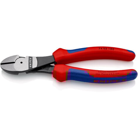 Alicates de corte diagonal de fuerza con fundas multicomponentes (180 mm) KNIPEX 7402180