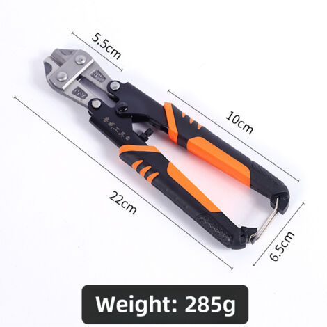 Alicates de corte manuales antimagnéticos de acero T8 de la marca Tuofeng para refuerzos de alambre de acero (caja de 12 mini alicates de acero cromo-vanadio, 72 0,3 kg cada uno).