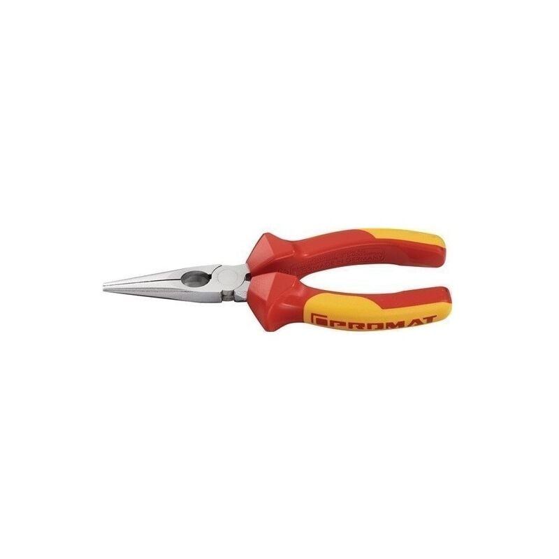 

Alicate De Boca Plana Semirredonda Longitud 160 Mm Manguitos