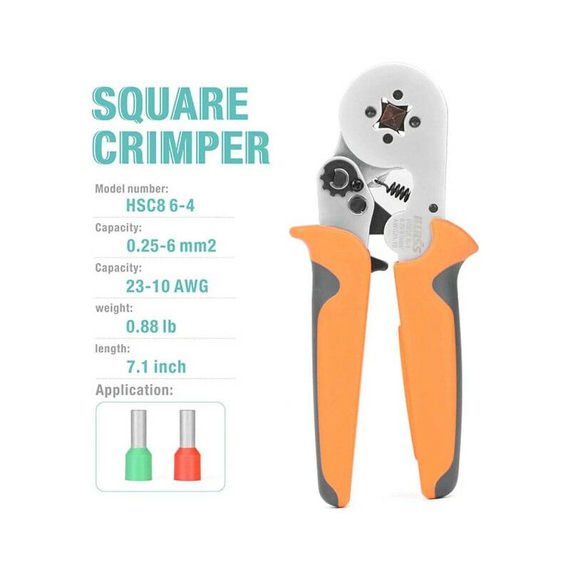 

Errebi Group - Alicates estándar para crimpar manguitos con puntas máx. 16 mm²