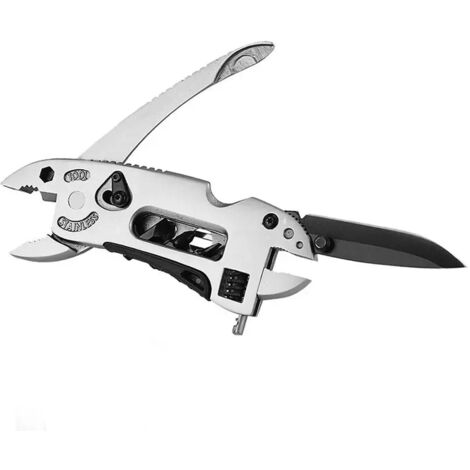 Alicates multiherramientas, navaja de bolsillo, juego de destornilladores, llave inglesa ajustable, llave de boca, reparación, acampada al aire libre, supervivencia, multiherramientas