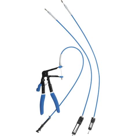 Alicates para abrazaderas de mangueras  con cables Bowden intercambiables  635- 670 mm