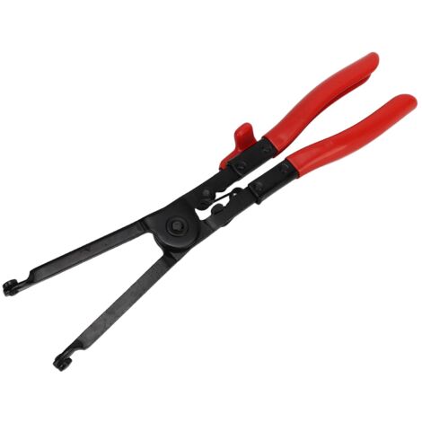 Alicates para abrazaderas de tubo de escape Alicates de mandíbula larga Herramienta de extracción de abrazaderas de tubo de escape Mango antideslizante Anti-impacto para mantenimiento de vehículos
